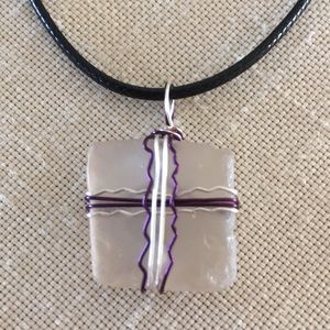 Genuine Sea Glass Handcrafted Pendant Necklace